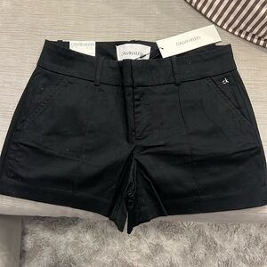 NWT Calvin Klein Black Pleated Shorts